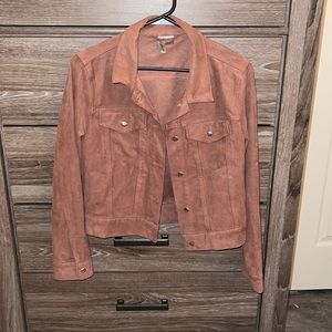 Suede pinkish jacket!!